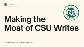 Making the Most of CSU Writes