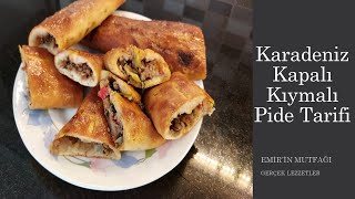 Karadeniz Kapalı Kıymalı Pide Tarifi / Blacksea Minced Pita Recipe / Karadeniz Kıymalı Bafra Pidesi