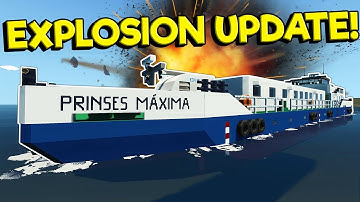 We Blew Up a Ship In the NEW EXPLOSION Update! - Stormworks: Build and Rescue 1.0 Update Multiplayer