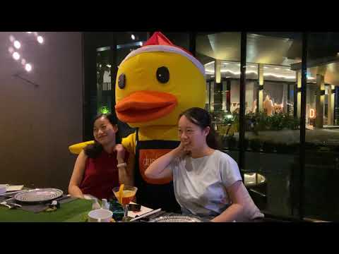 Mr. Duck surprises guests at Rakhang Thai (Best Restaurant in Ao Nang)