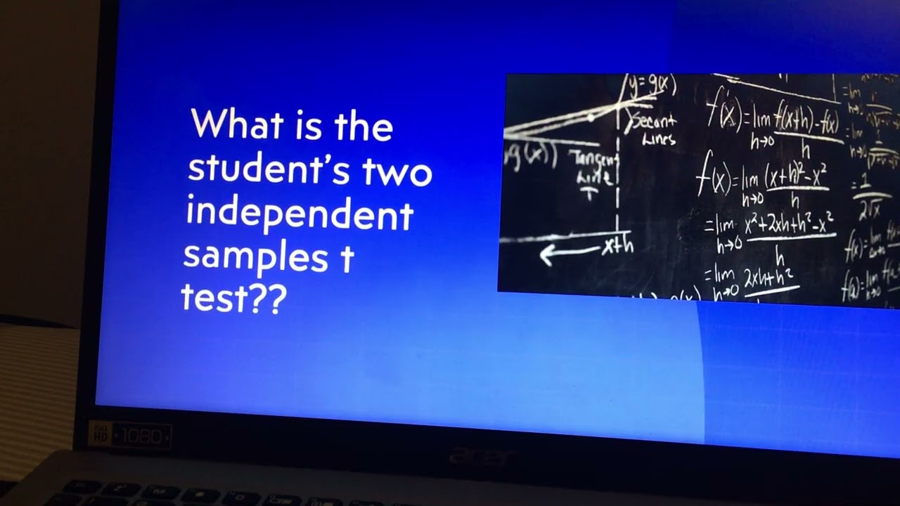 Stats 4_The Two Independent Means t Test (Student t Test)