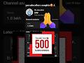 Thanku so much 💖🔥500 subscribers complete 🔥🙏 #viral #500subscribers #subscribe #thankyou #shorts