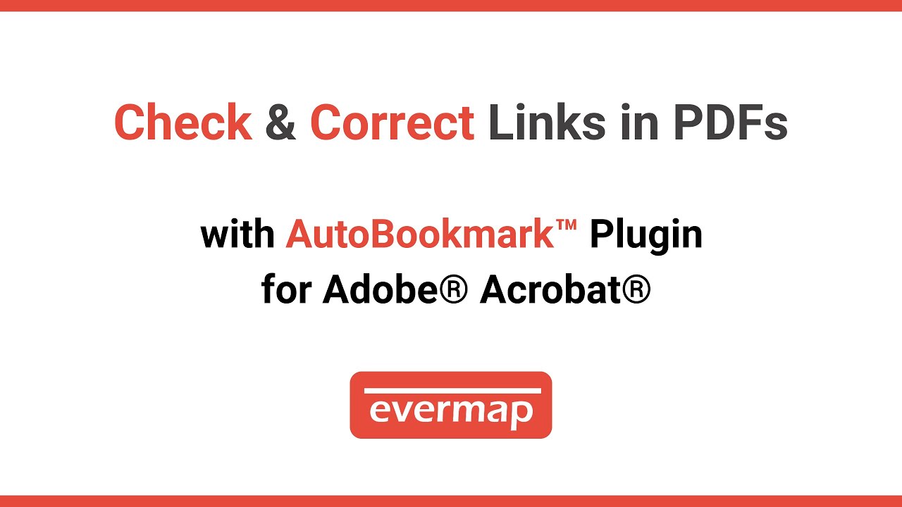 How to Find and Fix PDF Link Errors in Adobe Acrobat | AutoBookmark ...