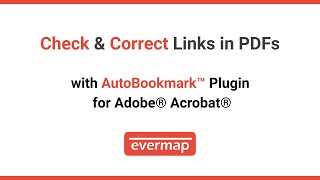 How To Find And Fix Pdf Link Errors In Adobe Acrobat Autobookmark Tutorial