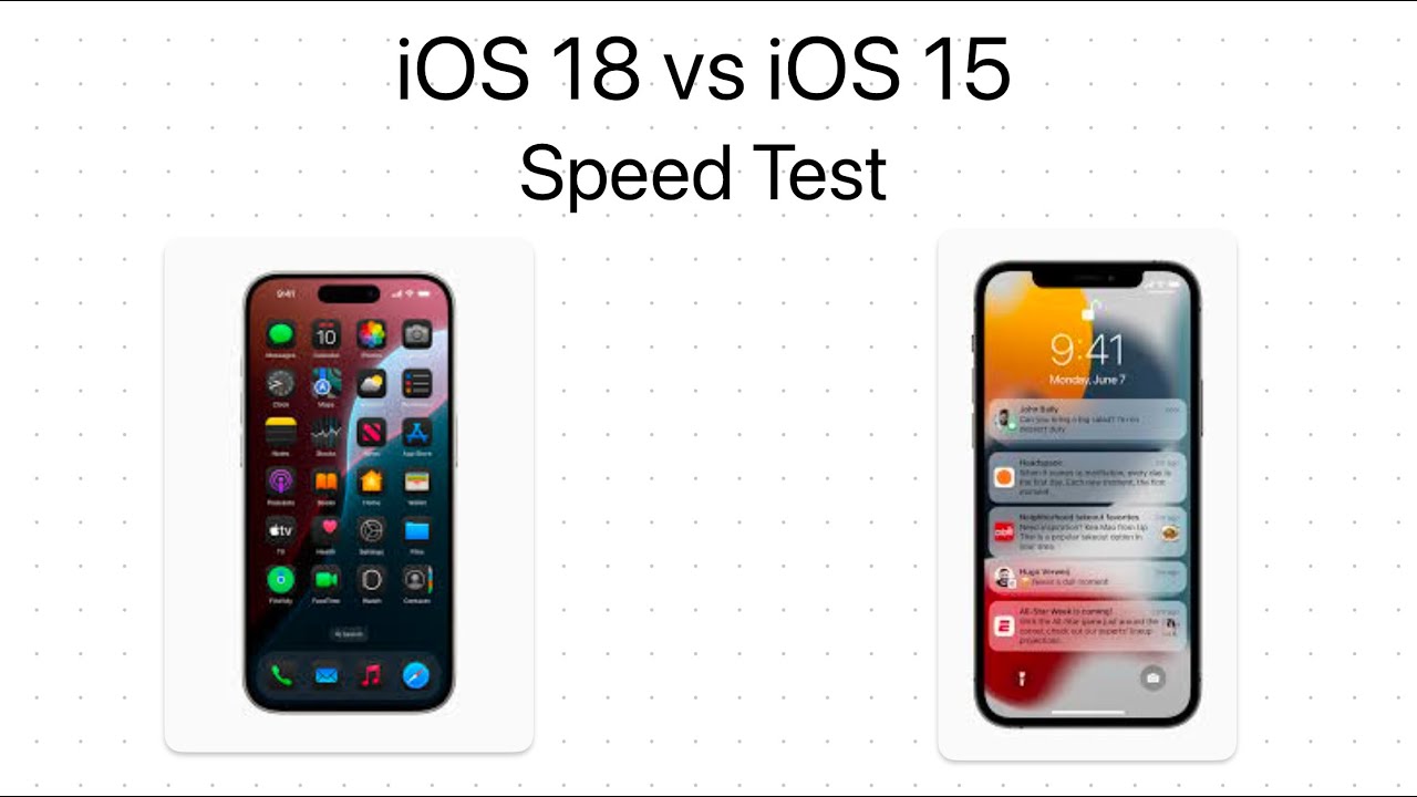 Ios Speed Test iOS 18 vs iOS 15: Speed Test - YouTube