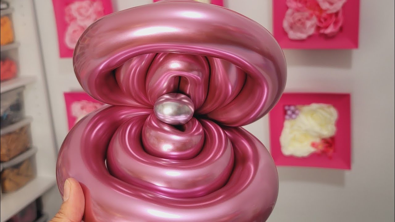 CONCHA MARINA CON GLOBOS|CONCHA MARINA  ABIERTA CON GLOBOS|| GLOBOFLEXIA|COCNHA DE GLOBOS