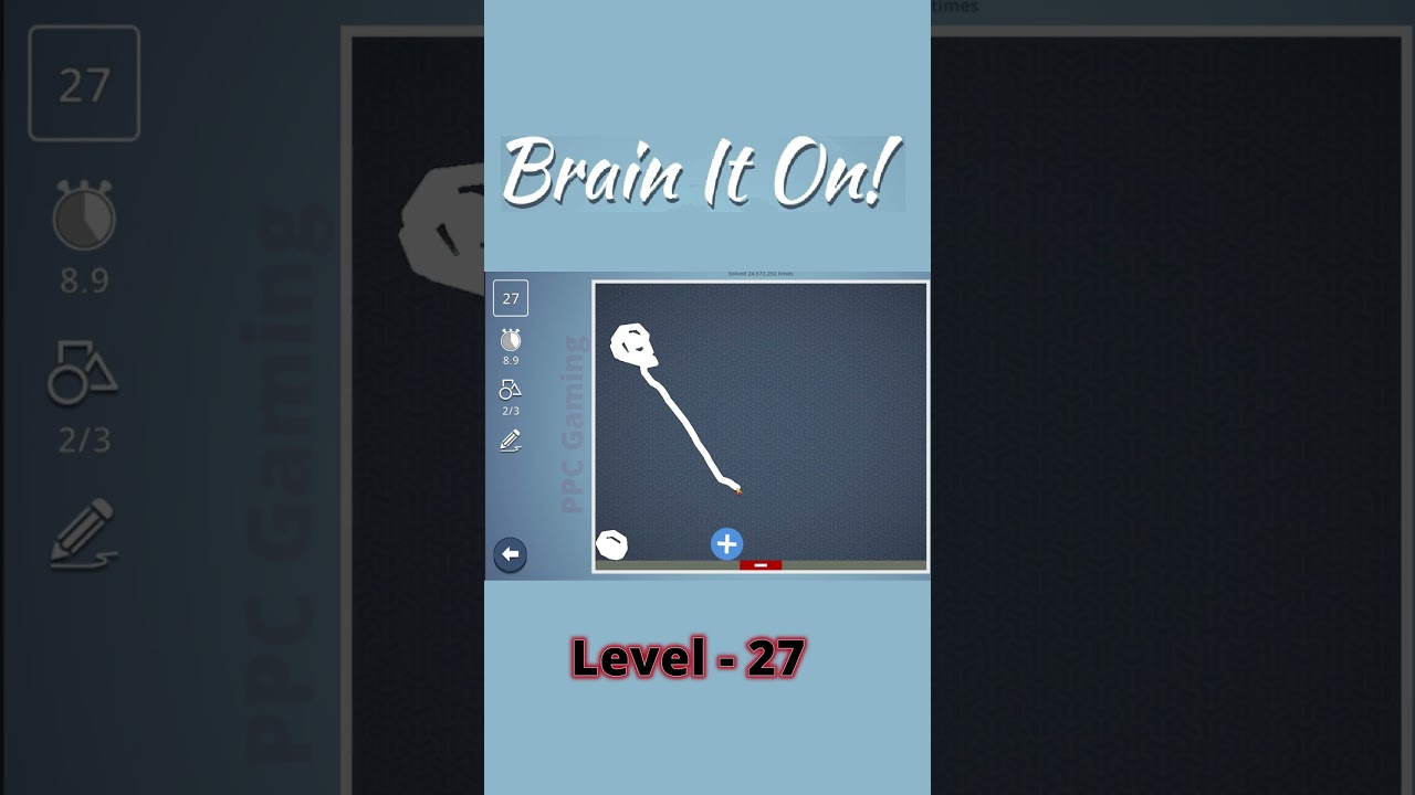 Brain it on level 27 | three stars