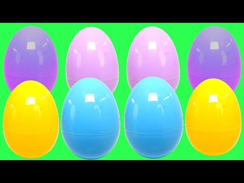 Surprise Eggs Learn Patterns And Colors Opening 21 Surprise Eggs With Kinder Toys 