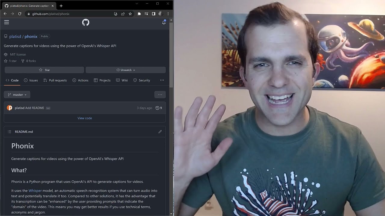 Phonix: Generate captions with the power of OpenAI's Whisper API