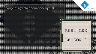 Computing - R081 - L03 - Lesson 1