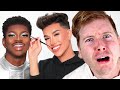 JAMES CHARLES DOES LIL NAS X'S MAKEUP WITH WES & STEPH!!! REACTION!