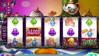 ALICE AND THE MAD TEA PARTY Video Slot Casino Game with a FREE SPIN BONUS screenshot 3