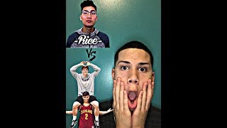 Reacting to Chance \& Anthony from team10(face to face with rice gum😱)