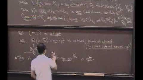 Real Analysis, Lecture 12: Relationship of Compact Sets to Closed Sets