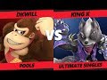 Smash at the paramount ssbu  dkwill dk vs king k wolf smash ultimate tournament pools