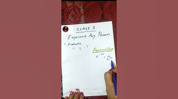 How To Evaluate/Exponents And Powers/Class 08 #Shorts #Youtubeshorts #Youtubeindiashorts
