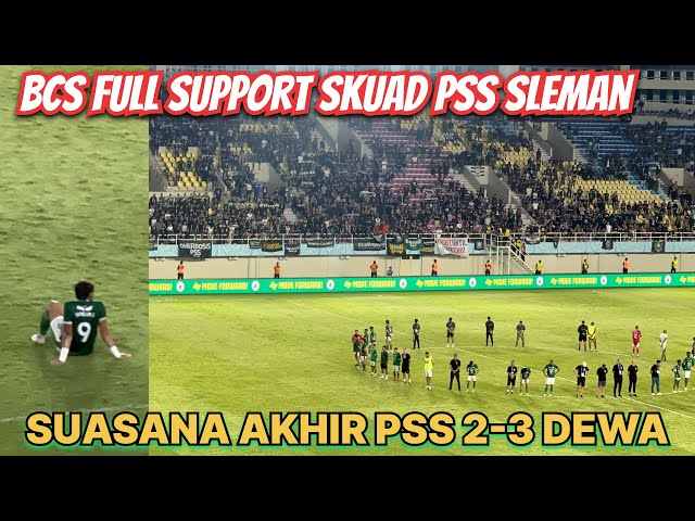 Momen Akhir Kekalahan PSS Sleman vs Dewa United di Manahan 2024 class=