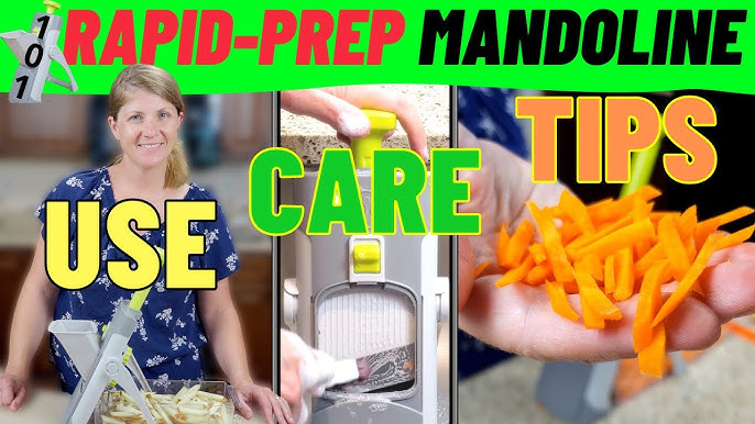 Upgrade Safe Mandoline Slicer Plus for Kitchen, QYKIC Bigger Vegetable Food  Chopper, Adjustable Potato Slicer Thickness Mandolin, Julienne + Dicer