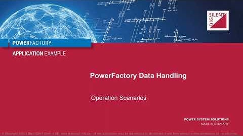PowerFactory – Data Handling – Operation Scenarios