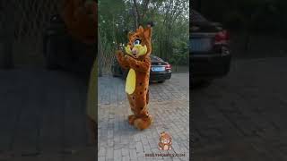 Fancy BIGGYMONKEY.COM ® Costume Mascot of cheetah with full body outfil for adult