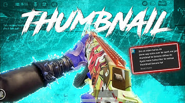 How To Make This Inspired Thumbnail Like freeky gaming |Make This Pubg Thumbnail In Android ❤️⚡