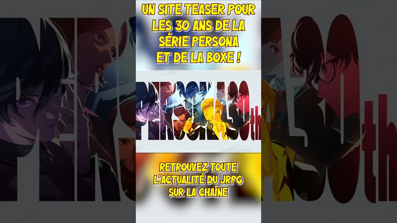 Un site teaser pour les 30 ans de la série Persona et de la boxe !