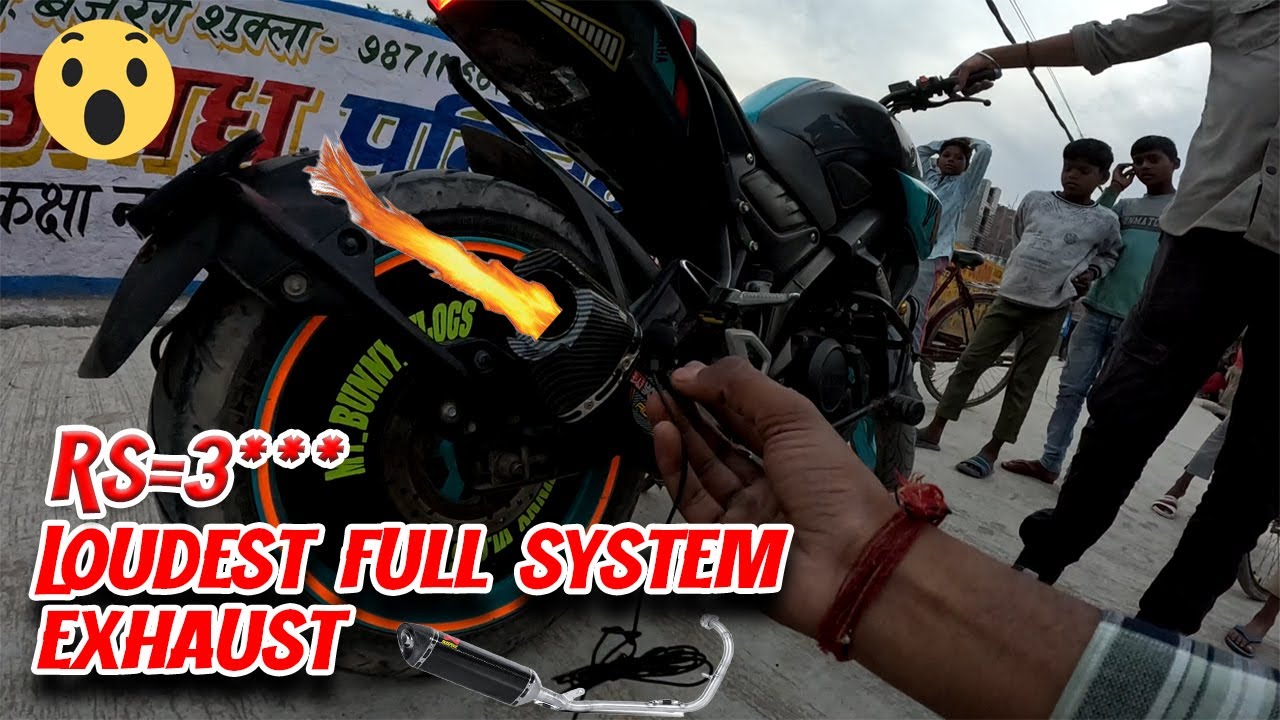 Mt15 New Full System Loudest📢😲 Exhaust Under 5k In Delhi Karol Bagh Biker Anshu YouTube