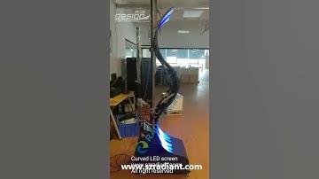 P4 wave LED flexible screen stand alone