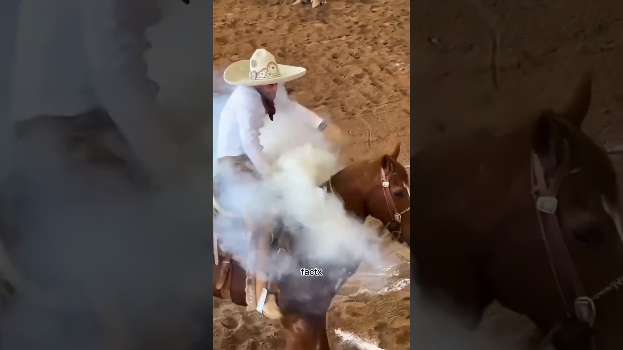 Why Cowboys Hand Releasing Smoke ?