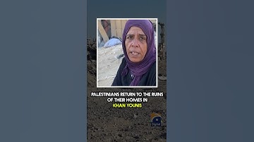 Palestinians Return to the Ruins of Their Homes in Khan Younis | Geo News English