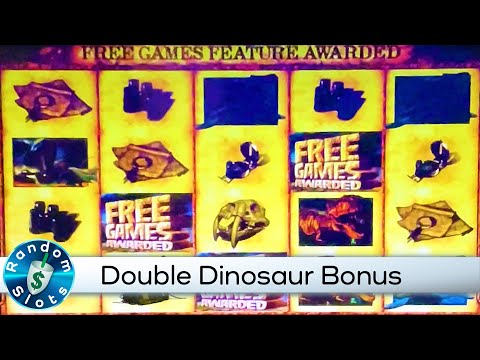 Double Dinosaur Slot Machine Bonus