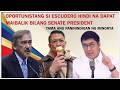 OPORTUNISTANG SI ESCUDERO HINDI NA DAPAT MAIBALIK BILANG SENATE PRESIDENT