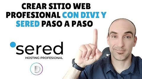 Crear sitio web PROFESIONAL con DIVI y SERED paso a paso 🖥