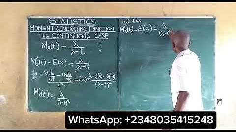 Moment Generating Function of Exponential Distribution | The Continuous Case @content-academy