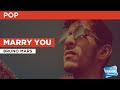 Marry You : Bruno Mars | Karaoke with Lyrics