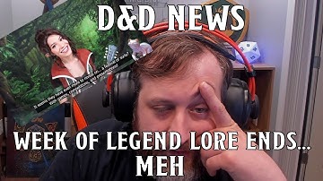 The Week of Legend Lore Ends...Meh | Nerd Immersion