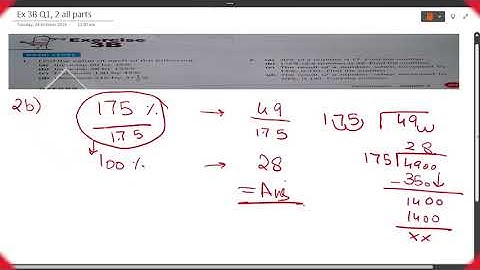 Ex 3B Q1 and Q2 all parts