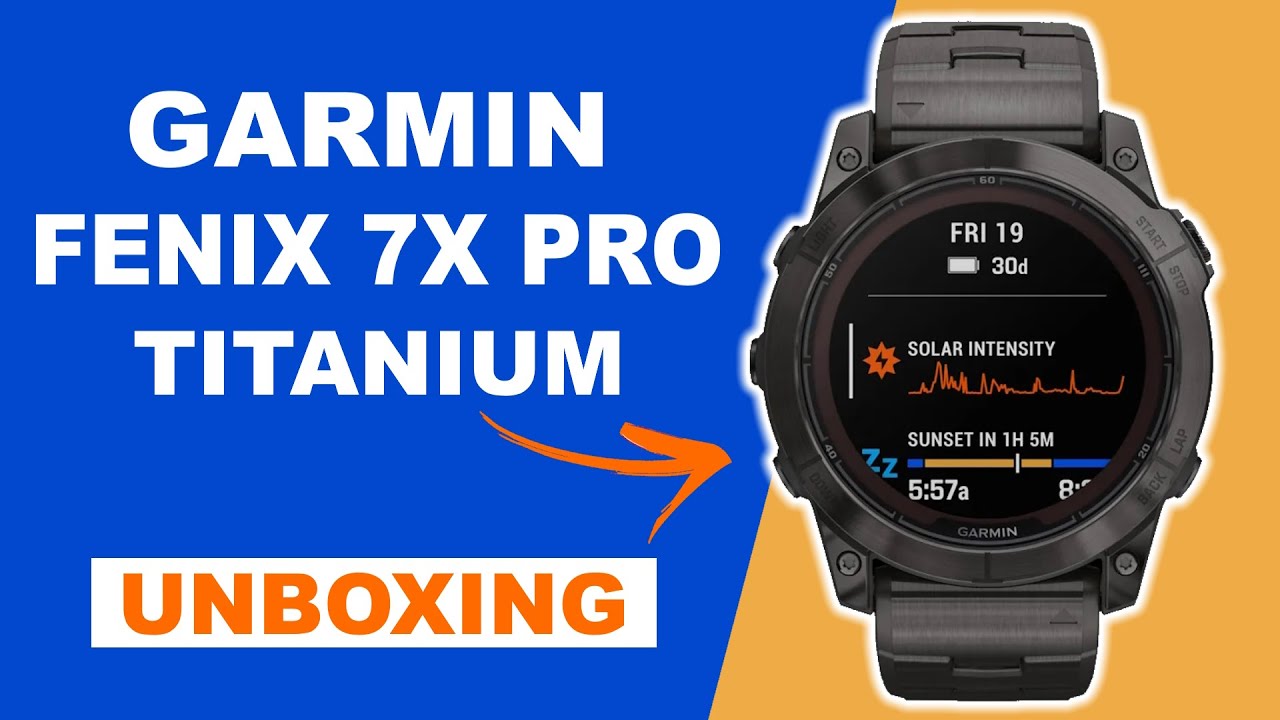 Garmin Fenix 7X Pro Sapphire Solar Carbon Gray DLC Titanium/Vented Titanium  Bracelet Unboxing+Review 