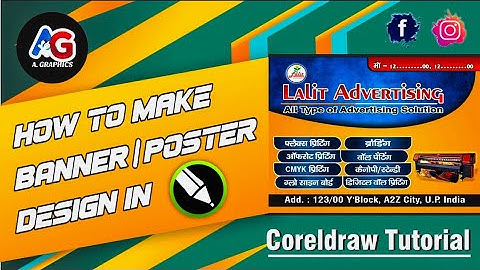 How to Make Banner/Poster Design | Coreldraw Beginners & Experts Tutorial