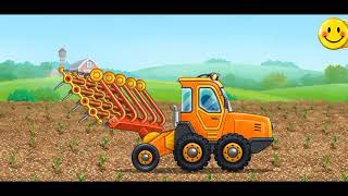 Collection funny videos toy bridge construction vehicles