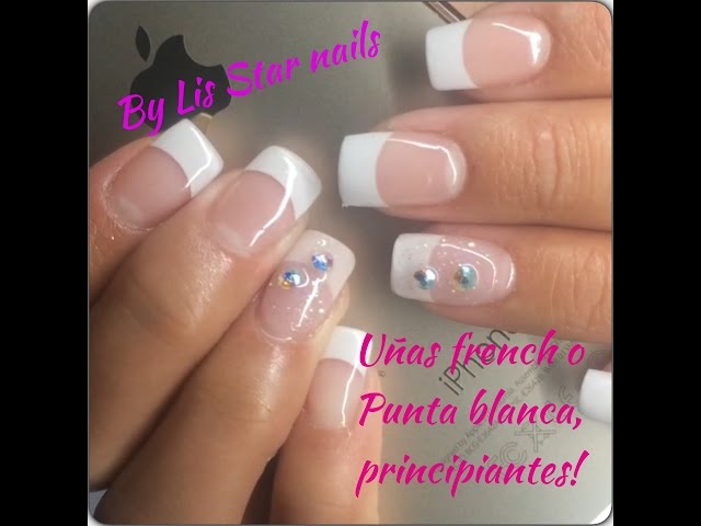 UÑAS DE ACRÍLICO FRENCH O PUNTA BLANCA PASO A PASO / UÑAS PUNTA BLANCA PRA  PRINCIPIANTES - thptnganamst.edu.vn