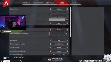 Mendokusaii Apex Legends Settings, Keybinds & Setup