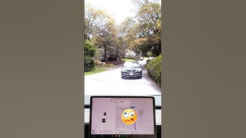 Tesla Autopilot Failure! Thinks parked car is traffic :(. #shorts #fsd #selfdrivecars #tesla #ev