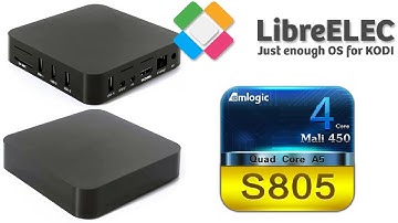 KODI 17 LIBRE ELEC RUNNING ON THE MXQ ALL BLACK OTT TV BOX AMLOGIC S805 PROCESSOR