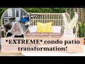 PRETTIEST BOHO PATIO MAKEOVER | ~VIBEY RENTAL CONDO PATIO TRANSFORMATION~