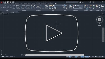 Drawing YouTube Logo In AutoCad Tutorials and practice