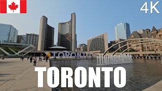 Toronto, Canada 4K  City Walking Tour  May 2023