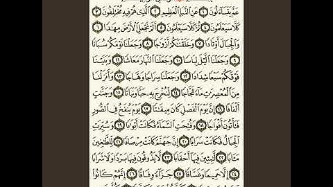 سورة النبأ بدون حقوق