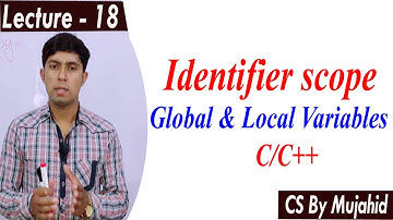 Identifier scope in C/C++ with examples | Lec-18 | CS201 || CS By Mujahid