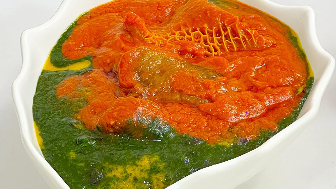 AMALA & ABULA with BUKKA STEW | Authentic Nigerian Recipe - YouTube